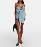 Acne Studios Checked cotton shorts