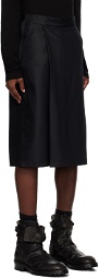 Julius Black Wrapped Shorts