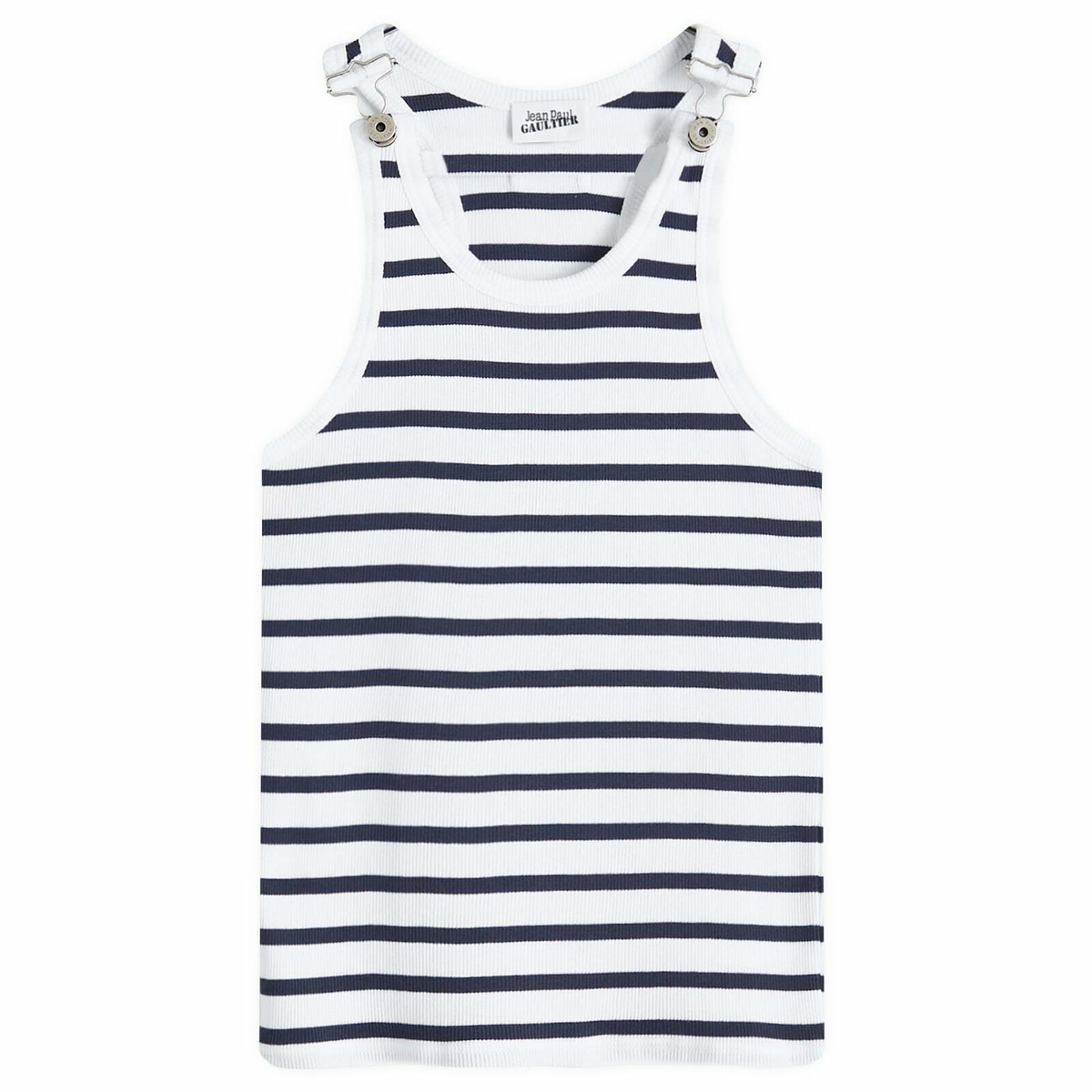 Jean Paul Gaultier Women's Vest Top in White/Navy