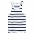 Jean Paul Gaultier Women's Vest Top in White/Navy