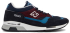 New Balance Navy & Burgundy Made In UK 1500 Sneakers