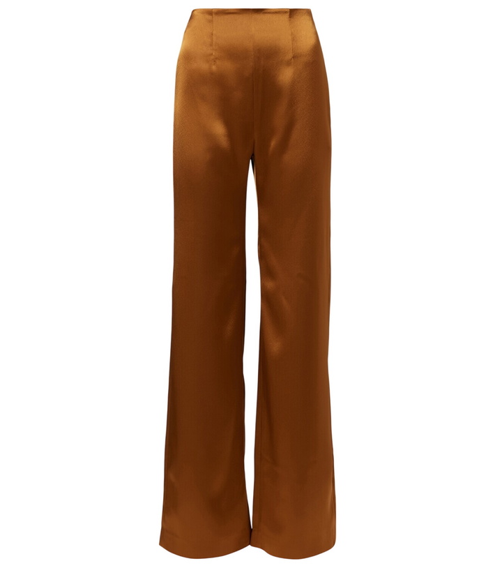Photo: Galvan Sister Moon satin wide-leg pants
