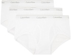Calvin Klein Underwear Three-Pack White Classic Briefs