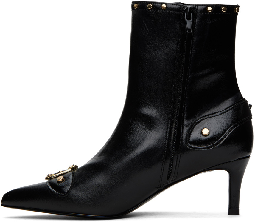 Versace Jeans Couture SSENSE Exclusive Black Stud Ankle