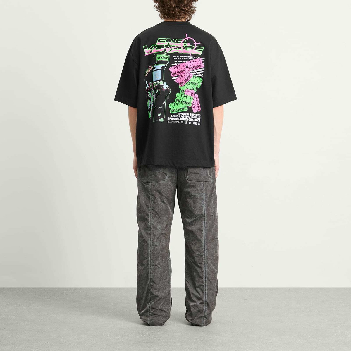 END. Coastal Arcade Voyage T-Shirt in Black