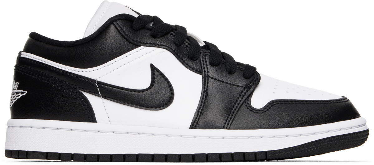 Nike Jordan White &. Black Air Jordan 1 Low Sneakers