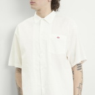 Danton Men's Seersucker Short Sleeve Shirt in Off-White