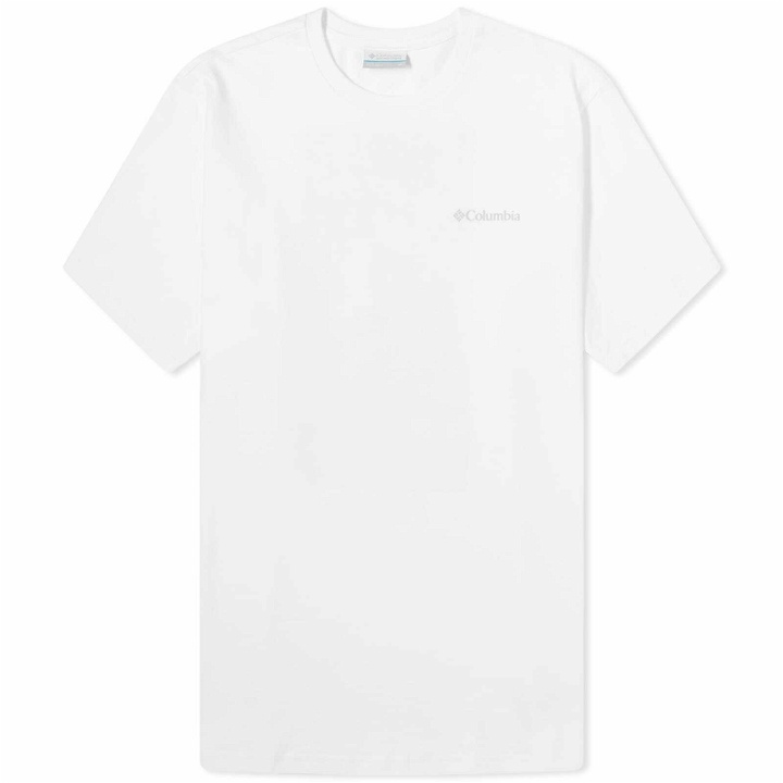 Photo: Columbia Men's Explorers Canyon™ Epicamp Back Print T-Shirt in White