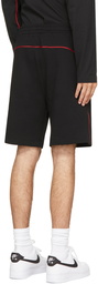 Helmut Lang Black Piped Shorts