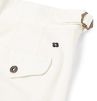 Lardini - Pleated Cotton-Blend Twill Bermuda Shorts - Ecru