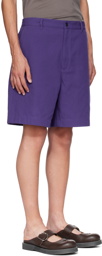 Acne Studios Purple Three-Pocket Shorts