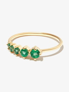 Adina Reyter 14K Yellow Gold Graduated Emerald Ring