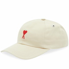 AMI Men's Heart Cap in Vanilla