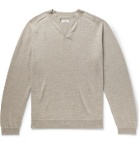 Deveaux - Mélange Merino Wool Sweater - Neutrals