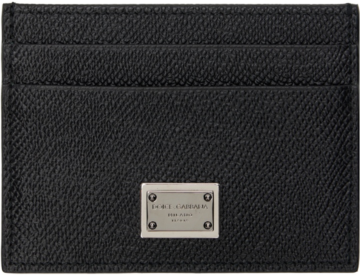Photo: Dolce & Gabbana Black Plaque Card Holder