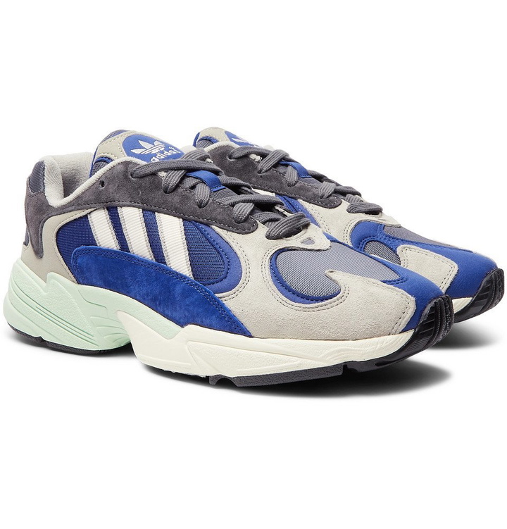 Photo: adidas Originals - Yung 1 Suede and Mesh Sneakers - Men - Gray