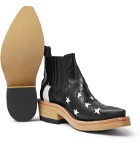 TAKAHIROMIYASHITA TheSoloist. - Panelled Leather Western Boots - Black