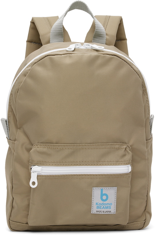 Photo: Kodomo BEAMS Kids Beige Mini Canvas Backpack