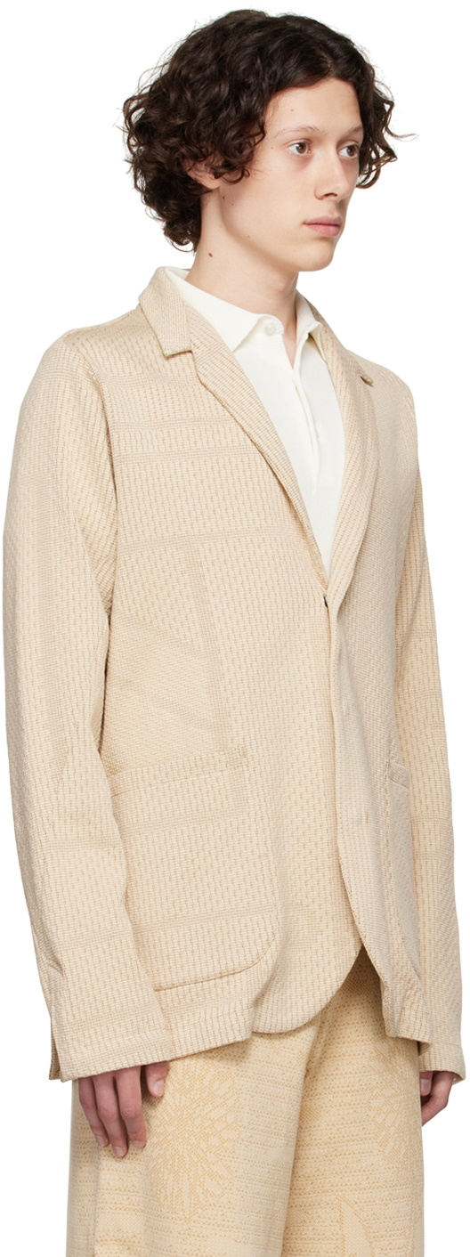 BYBORRE Beige Suit Blazer