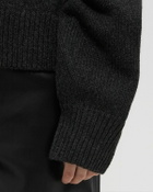 ROTATE Birger Christensen Knit Crewneck Sweater Grey Womens Pullover