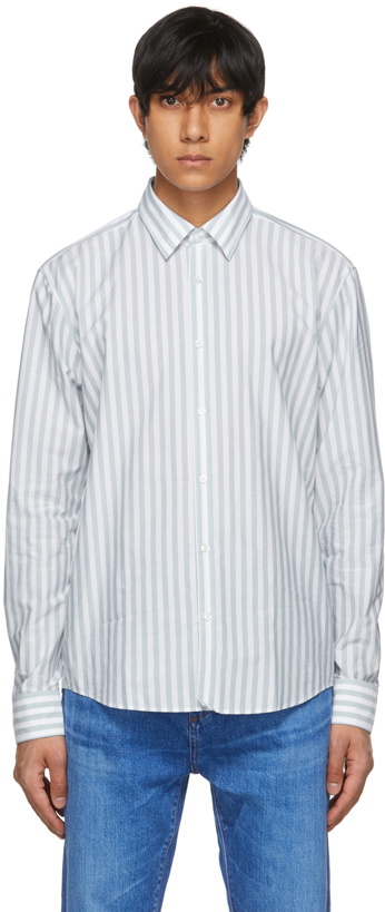 Photo: Hugo Blue & White Striped Ermo Shirt