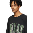 Rhude Black Texas Long Sleeve T-Shirt