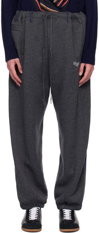 Photo: Bless Gray & Blue Overjogging Sweatpants