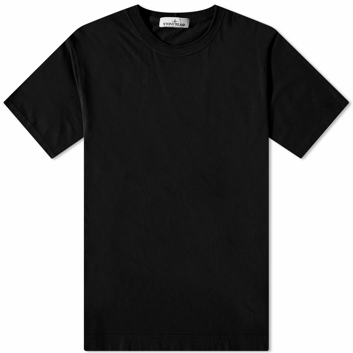 Photo: Stone Island 40th Anniversary Garment Dyed T-Shirt in Black