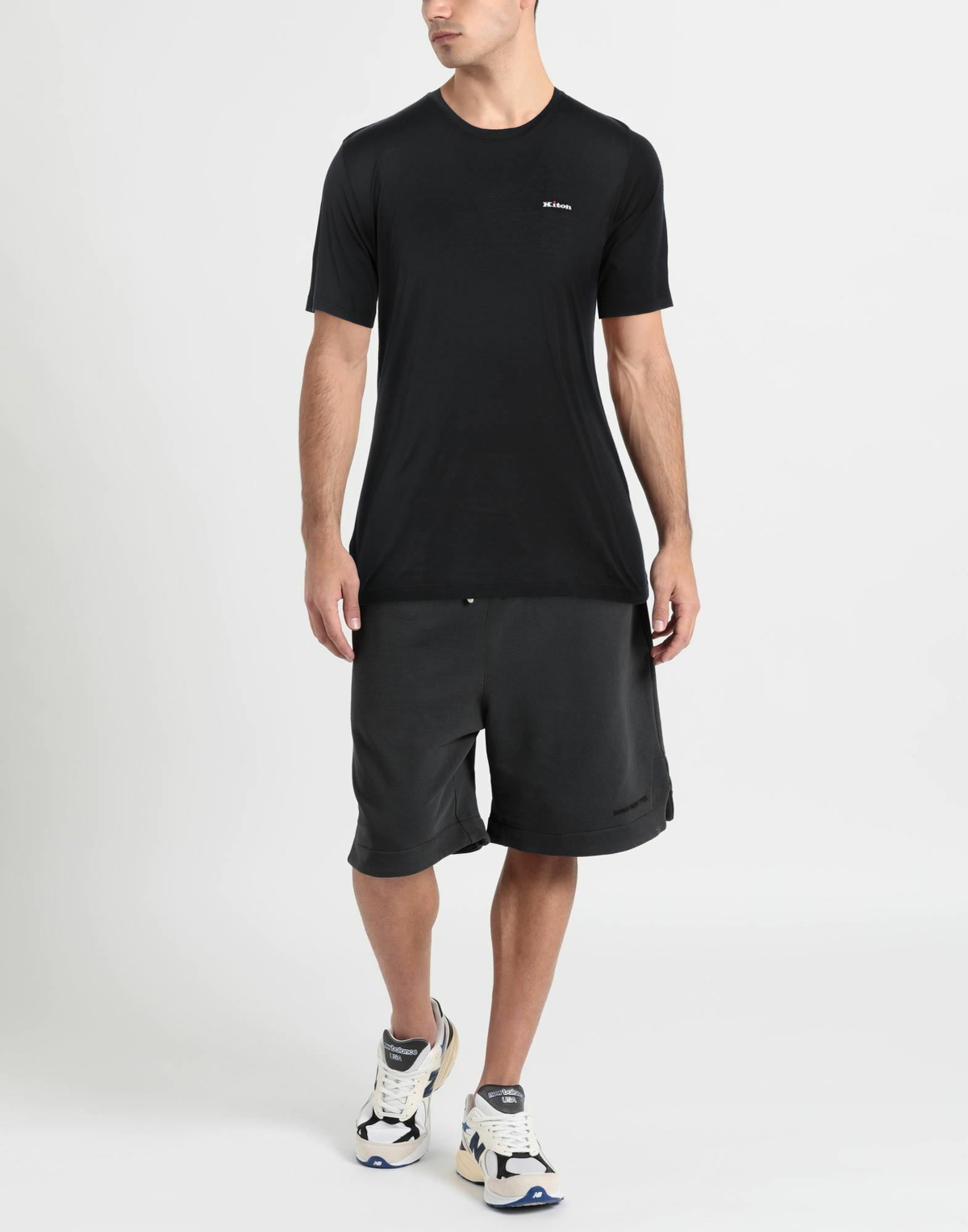 Kiton Mens T-shirt Midnight in Blue