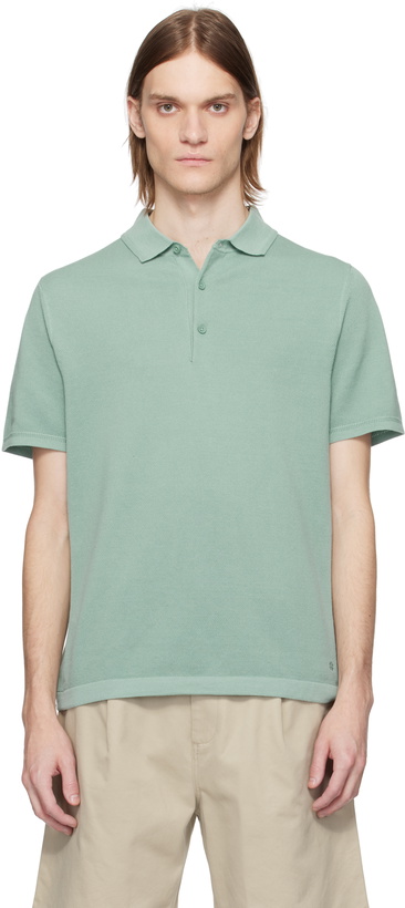 Photo: Reigning Champ Green Supima Pique Ace Polo