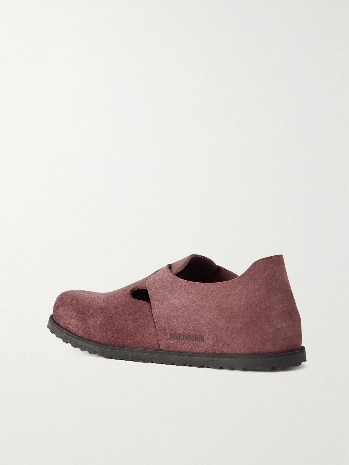 BIRKENSTOCK 1774 - London Suede Clogs - Burgundy