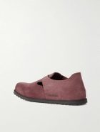 BIRKENSTOCK 1774 - London Suede Clogs - Burgundy