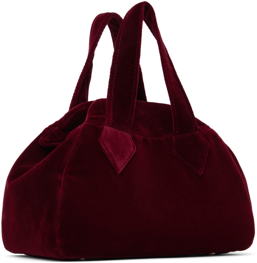 Vivienne Westwood Burgundy Medium Archive Yasmine Bag Vivienne