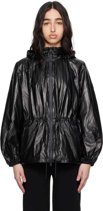 Photo: MACKAGE Black Isha Balloon Sleeve Rain Jacket