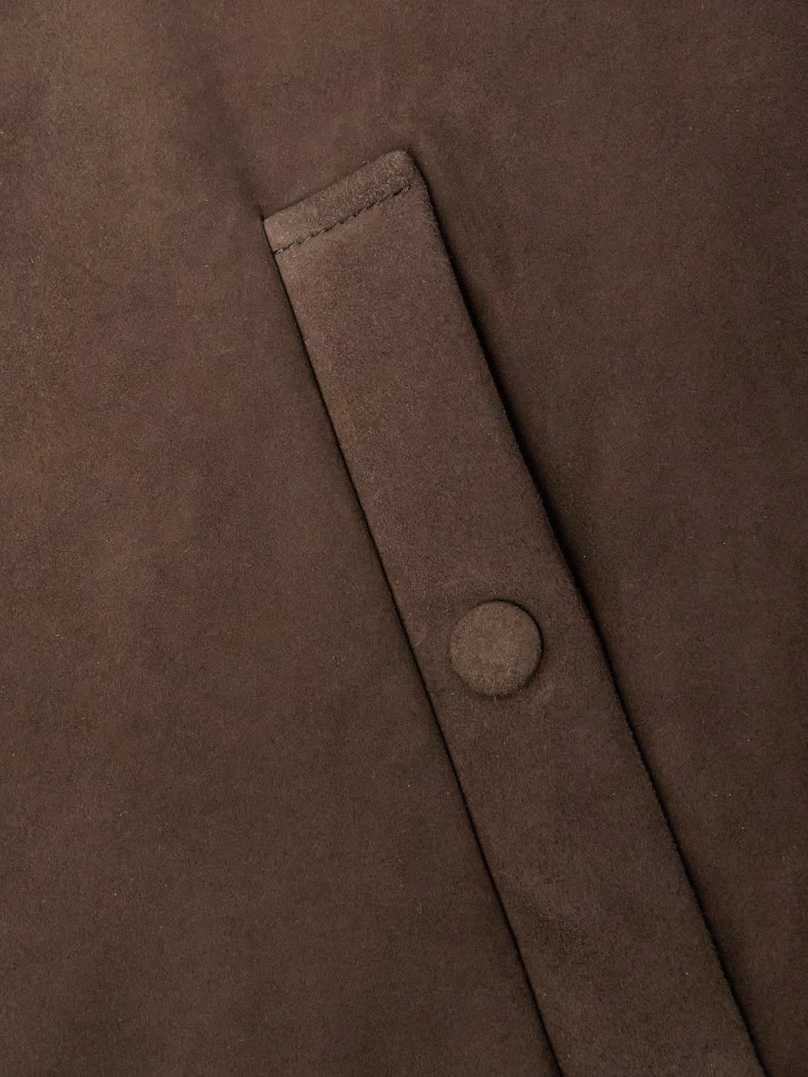 Gabriela Hearst - Greg Slim-Fit Padded Suede Bomber Jacket - Brown