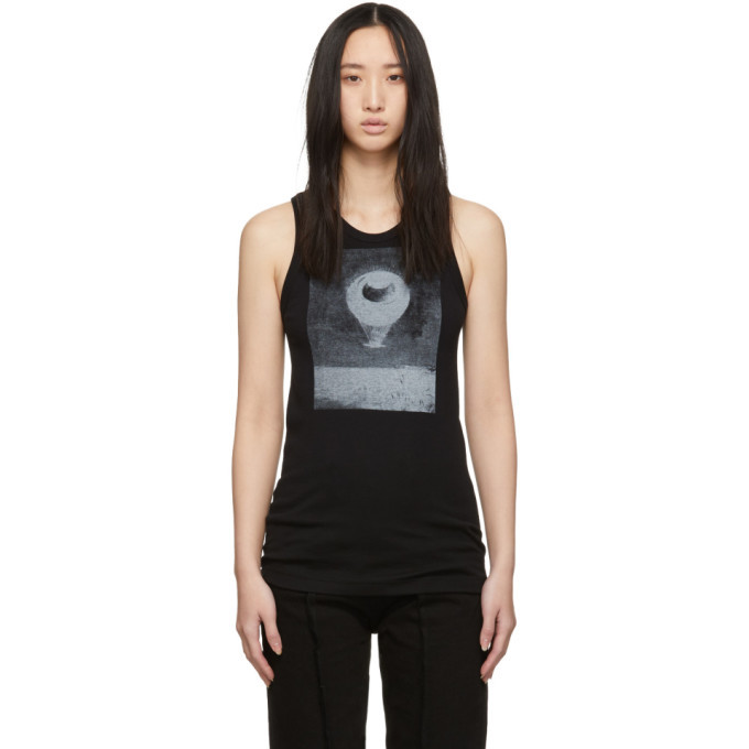 Ann Demeulemeester Black Infinity Tank Top Ann Demeulemeester