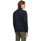 Norse Projects Navy Alfred Zip-Up Sweater