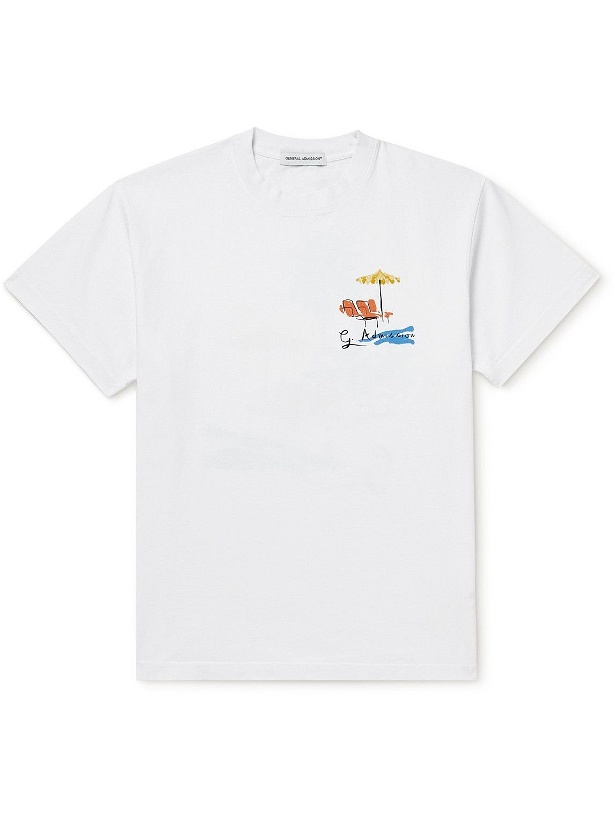 Photo: GENERAL ADMISSION - Printed Cotton-Jersey T-Shirt - White