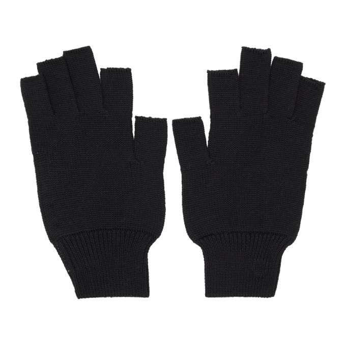Photo: Rick Owens Black Merinois Fingerless Gloves