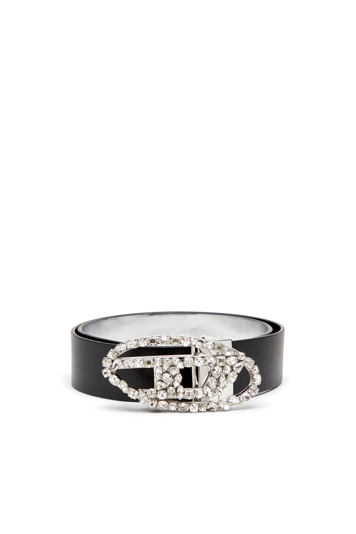 DIESEL☆ Reversible leather belt with crystal buckle Diesel Reversible leather belt with crystal buckle - Belts