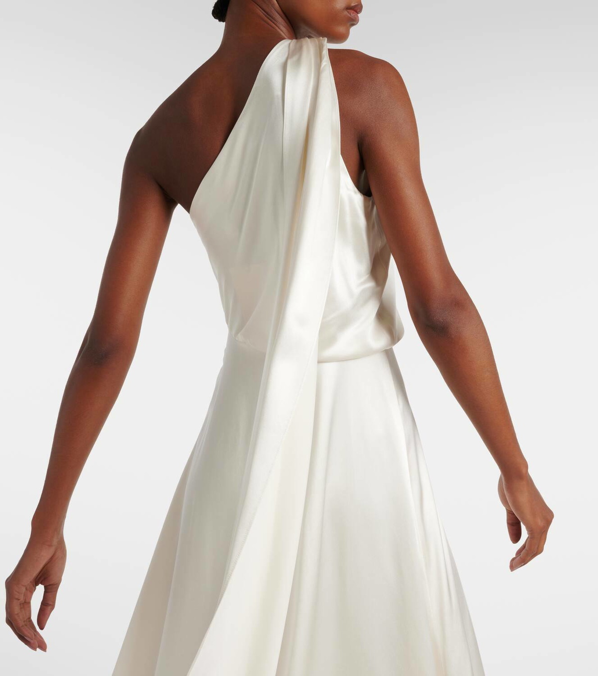 【関税&送料込】Max Mara Pamela Satin One-Shoulder Dress 1226265606016-b-