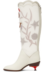 Kiko Kostadinov White Mirka Boots