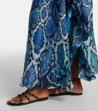 Camilla Embellished printed silk kaftan