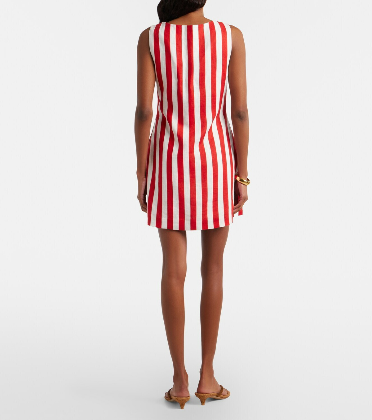 Posse Alice striped linen minidress