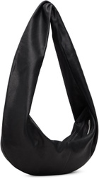 Gabriela Coll Garments Black No.297 Small Crossed Leather Bag