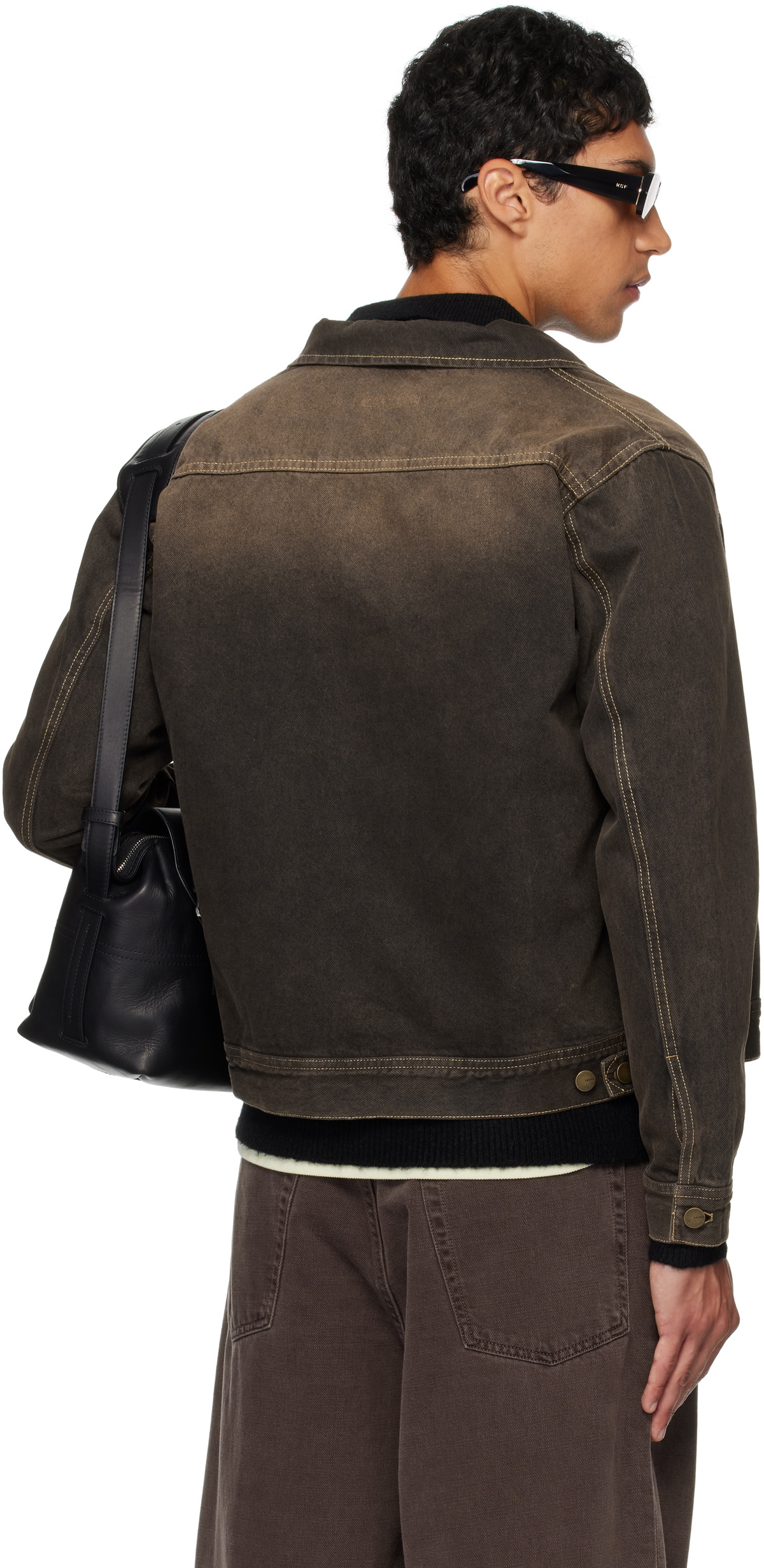 Carter Young Brown Overdyed Arch Denim Jacket
