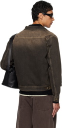 Carter Young Brown Overdyed Arch Denim Jacket