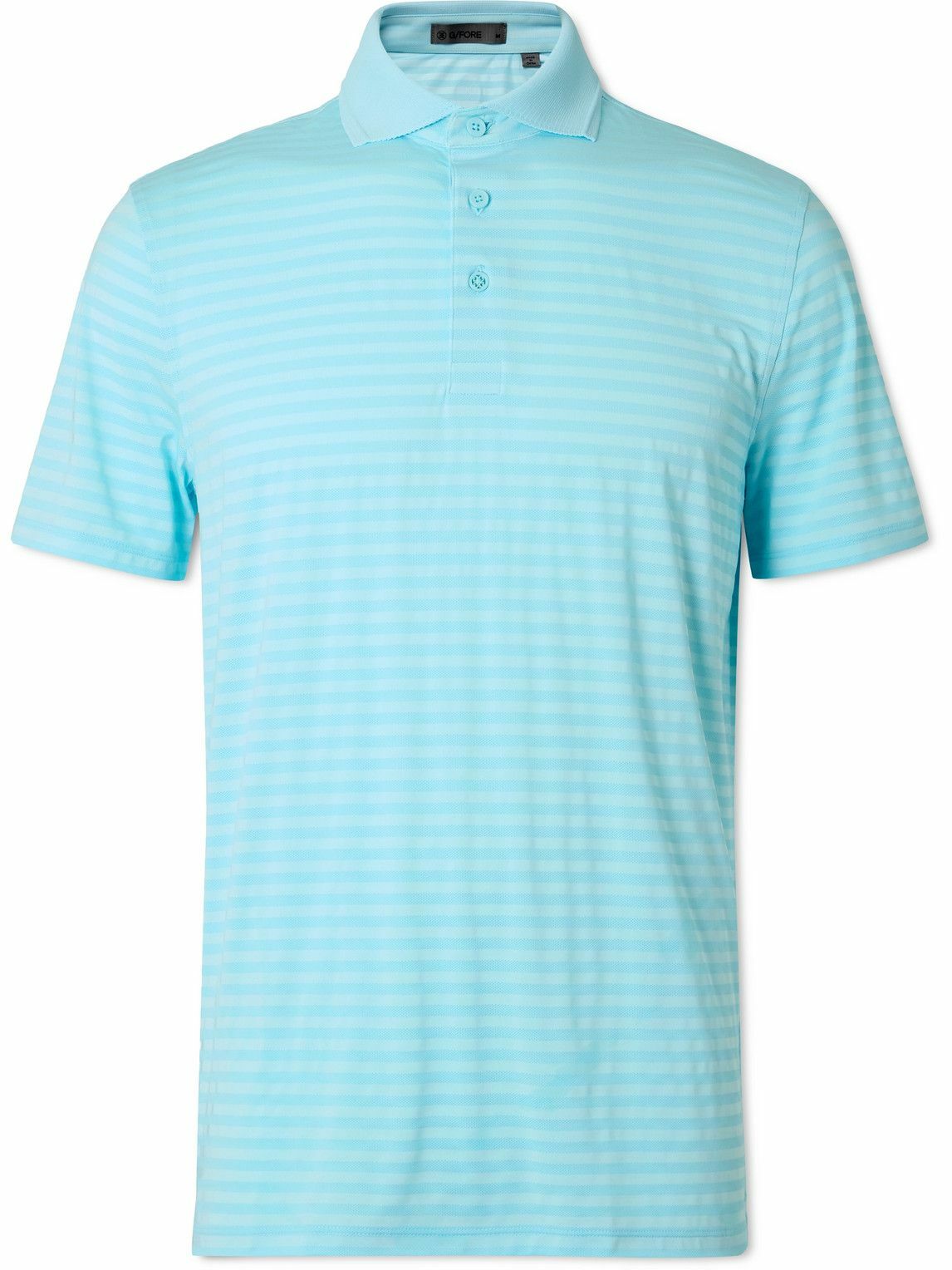 G/FORE - Striped Tech-Jersey Polo Shirt - Blue G/FORE