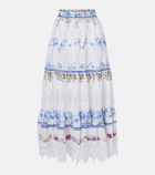 Camilla All About That Lace linen midi skirt