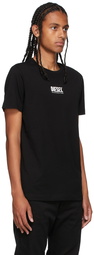 Diesel Black Rubber Logo T-Shirt